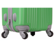 Пластиковый чемодан на колесах Hossonni зеленый