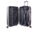 Пластиковый чемодан на 4 колесах Hossonni серый
