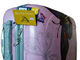 Пластиковый чемодан на колесах Бабочка розовая